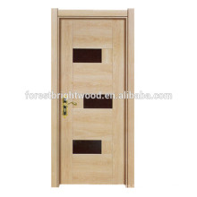 Puerta de madera interior barata popular de la melamina del estilo simple